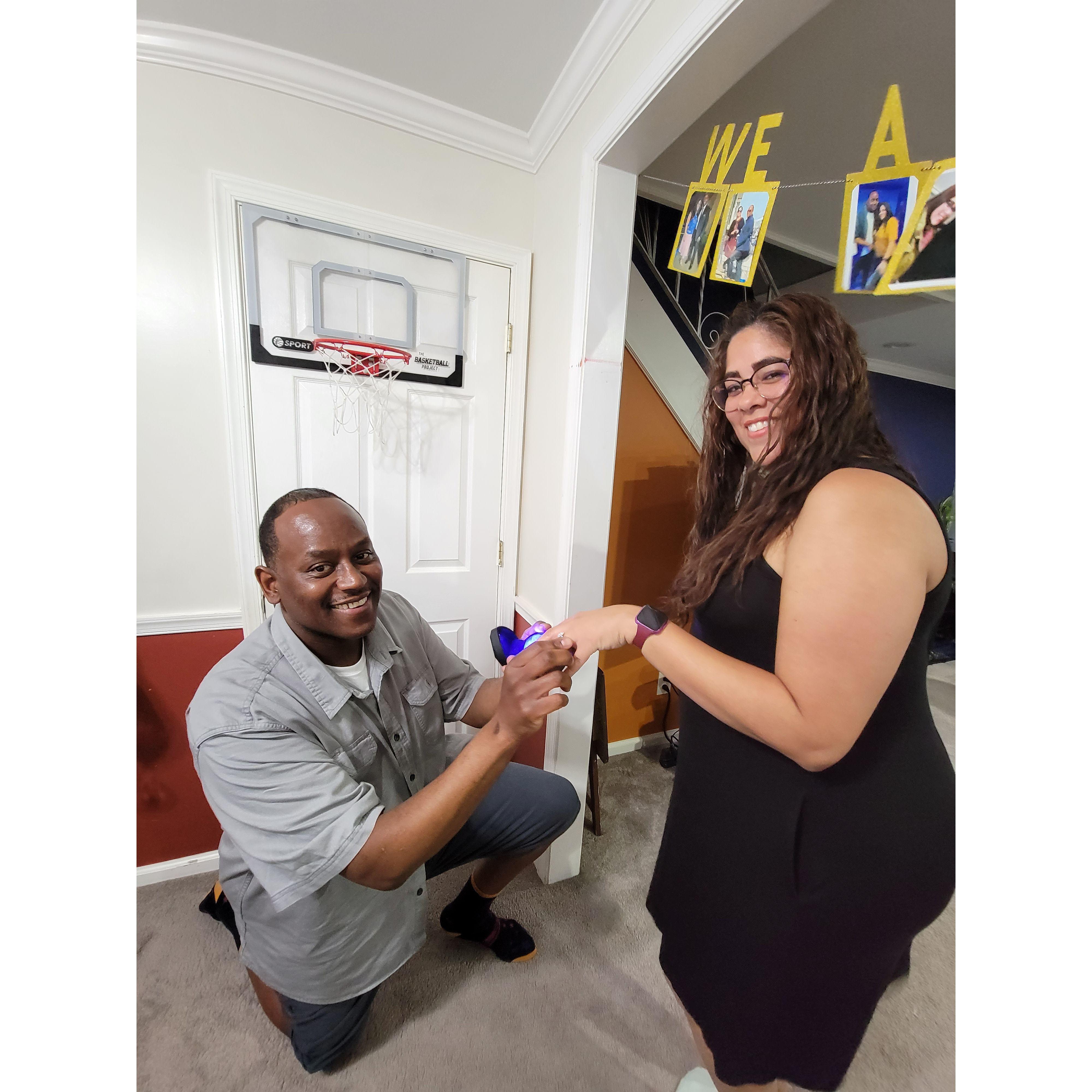 He proposed!!!