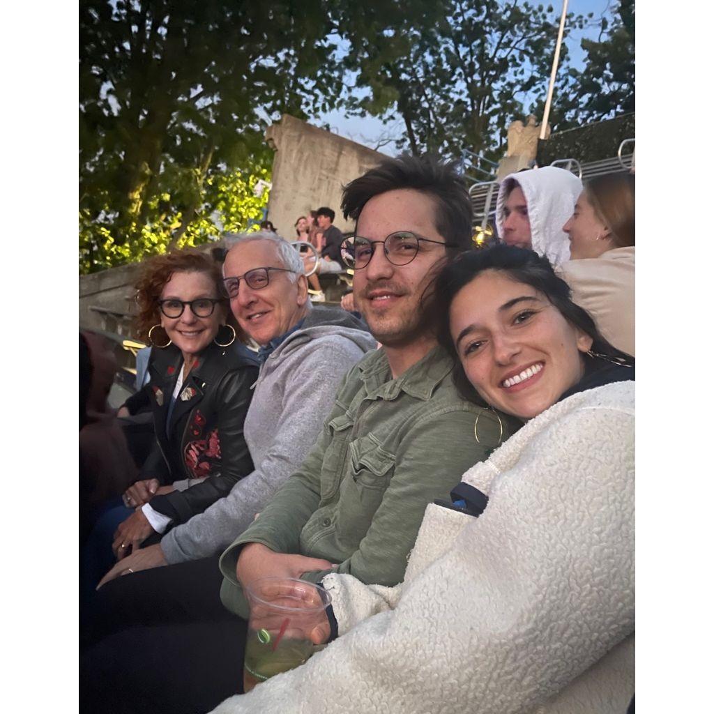 Forest Hills Stadium with the Cohen's. Ever wonder what Alex will look like in 35 years???