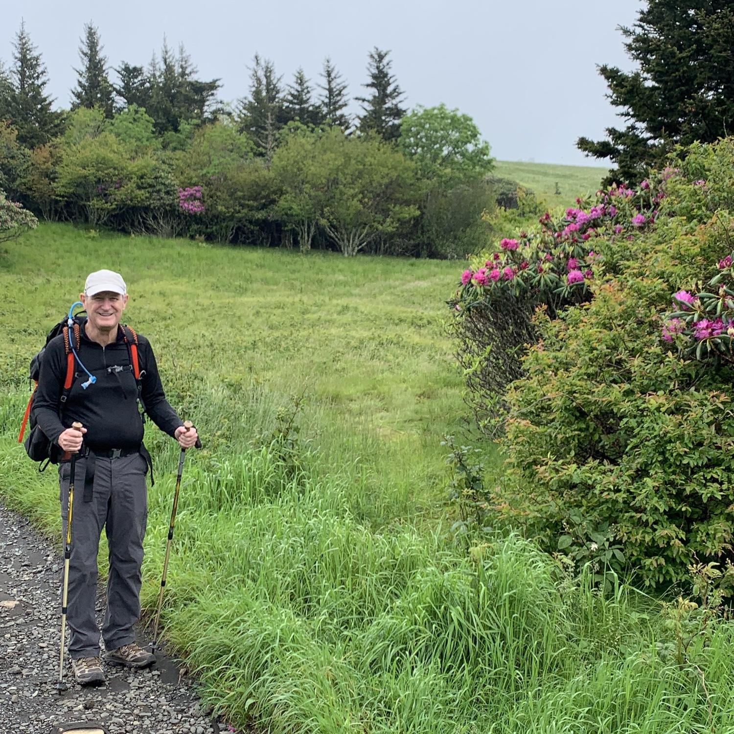 Mark hiking AT  @ Roan Mountain, TN