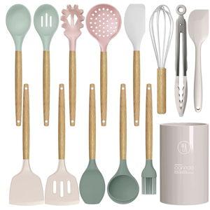 Silicone Cooking Utensils Set (Colorful)
