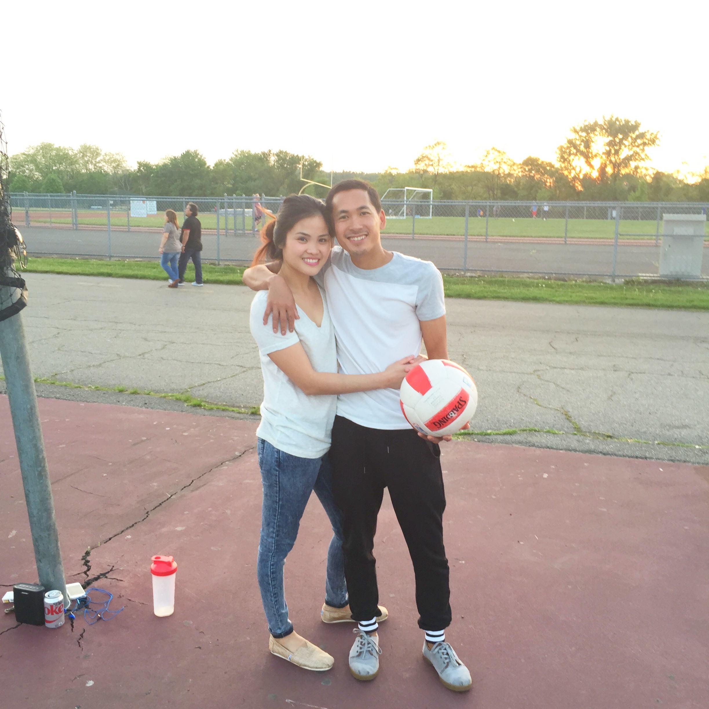 We both love the sport of Volleyball!