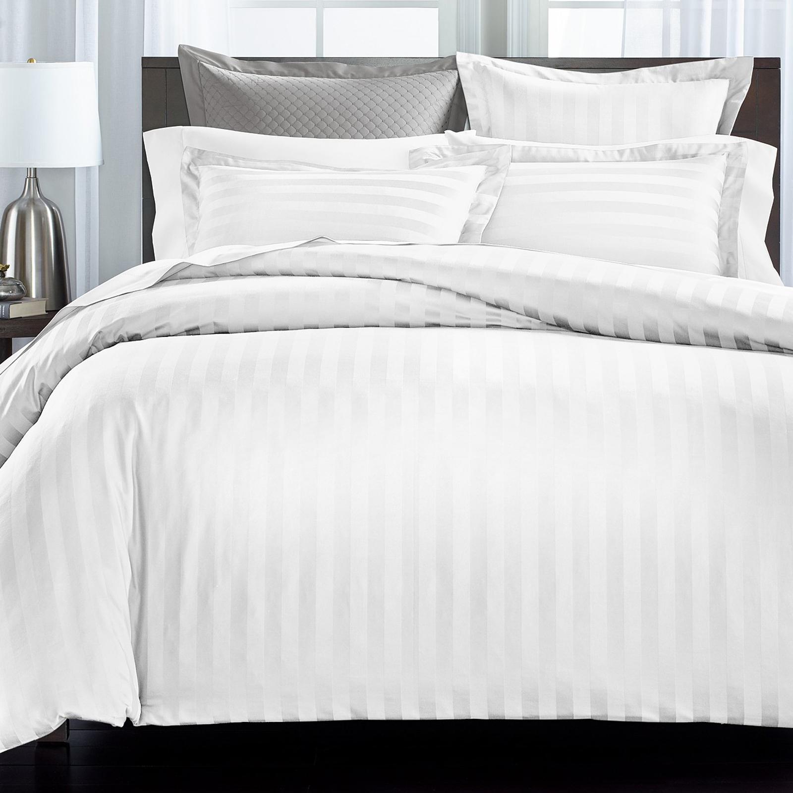 Macy's, Charter Club Damask Stripe 550TC 3Piece Duvet Cover Set Zola
