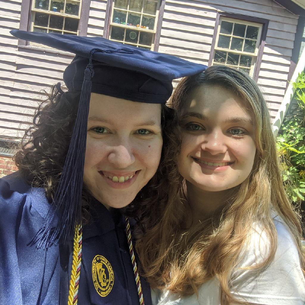 Rose's college graduation, June, 2020 (Covid safe)