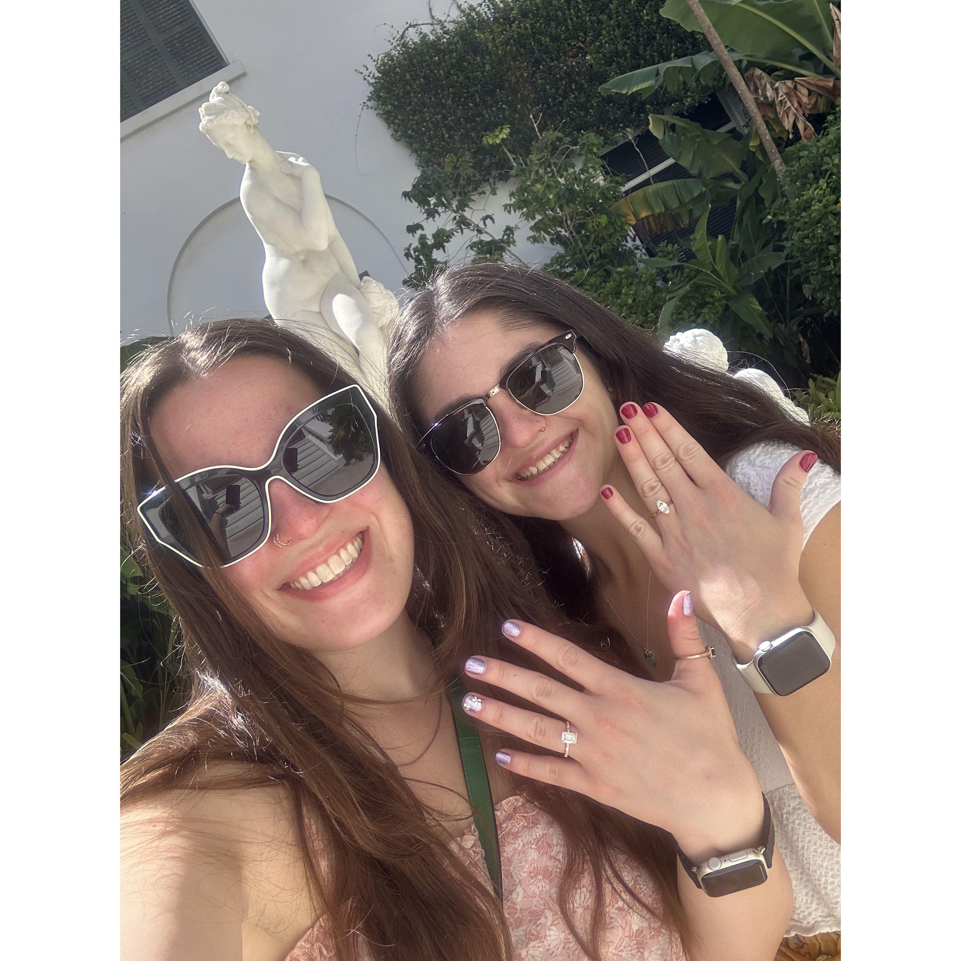 9/7/24, one week after Ash proposed to Cabrina, Cabrina proposed back!