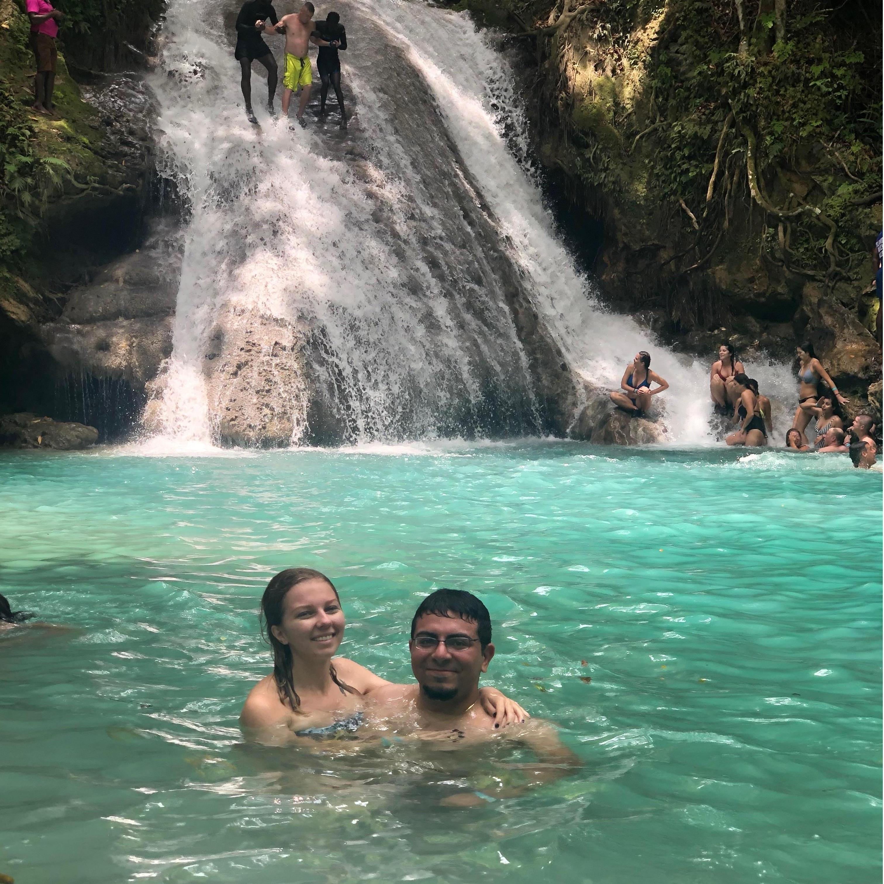 The blue hole in Jamaica
