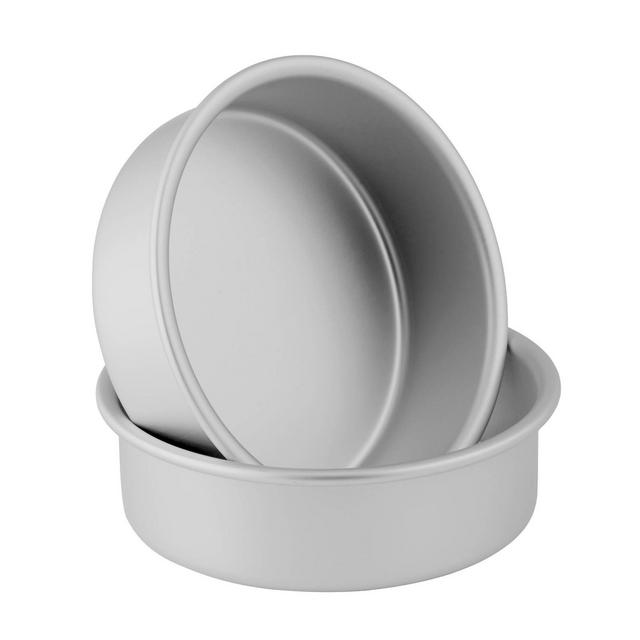 Wilton 2pc Small and Tall Aluminum Layer Cake Pan Set
