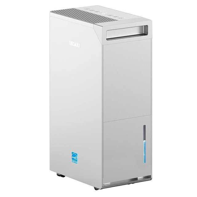 5000 Sq.Ft Energy Star Most Efficient 2024 Dehumidifier,DECIUU Max 100 Pint (Standard 70 Pint) Dehumidifier for Basement with Drain Hose,Intelligent Humidity Control for Home Bathroom Garage Bedroom