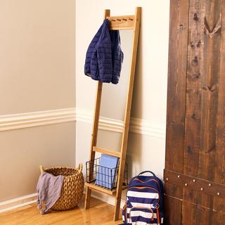 Basket Floor Mirror