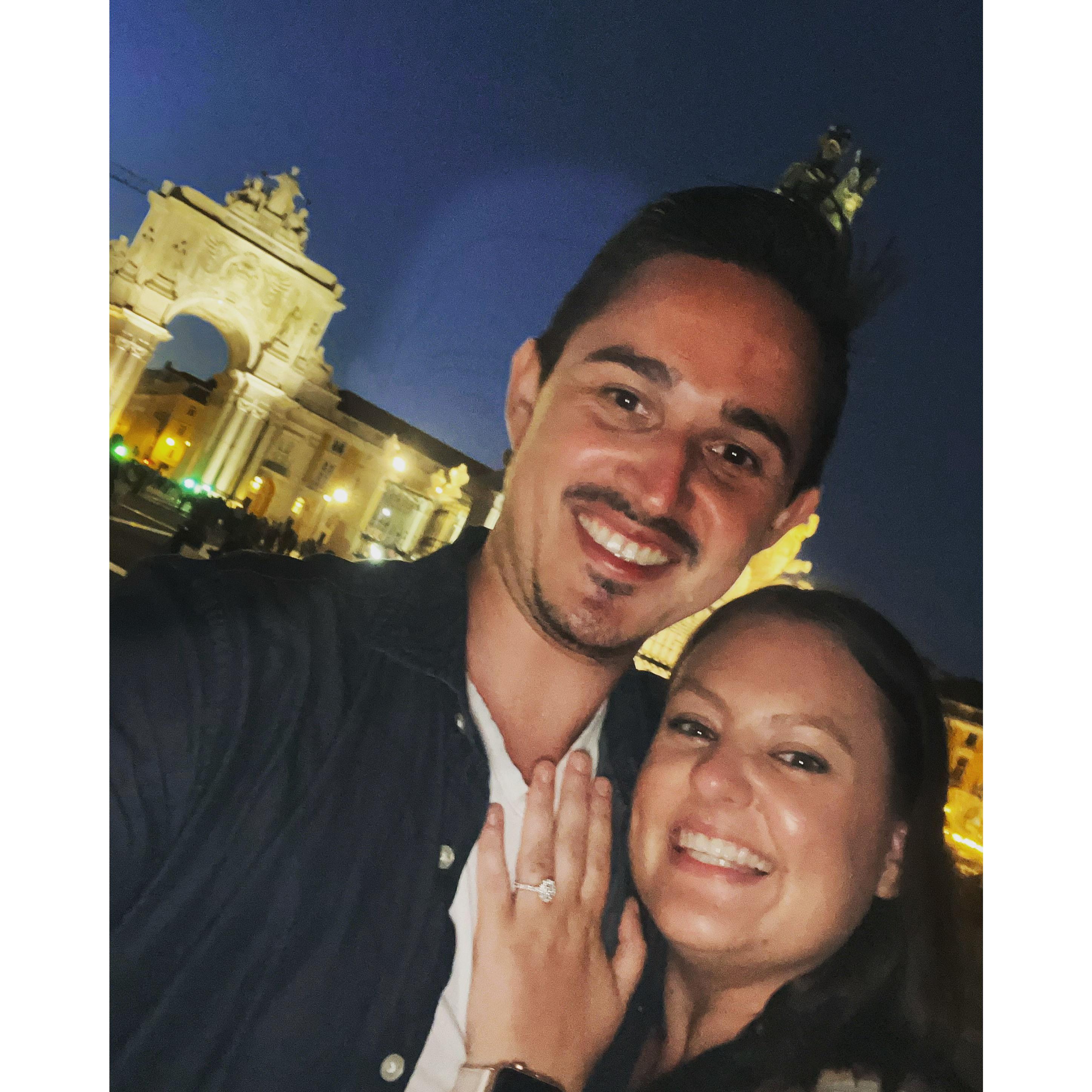 Night we got engaged in Lisbon, Portugal (August 2023)
