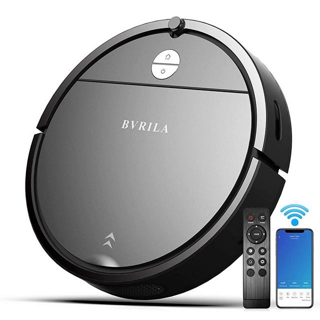 Robot Vacuum, 1800PA Robotic Vacuum Cleaner with Self-Charging, 360° Smart Sensor Protectio, Multiple Cleaning Modes Vacuum Best for Pet Hairs
