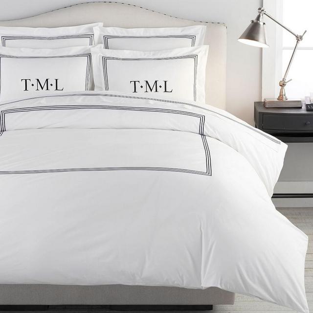Grand Organic Percale Duvet Cover, King/Cal. King, Midnight