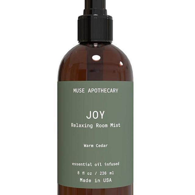 Muse Apothecary Room Ritual - Botanical Collection - Christmas Room Spray, Aromatic and Relaxing Room Mist, Air Freshener Spray, Infused with Natural Aromatherapy Essential Oils - 8 oz, Warm Cedar