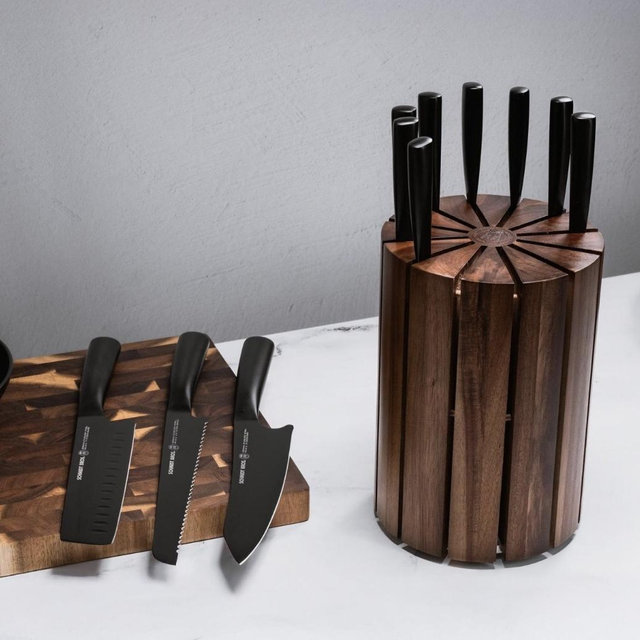 Jet Black, 12-Piece Giotto Knife Block Set