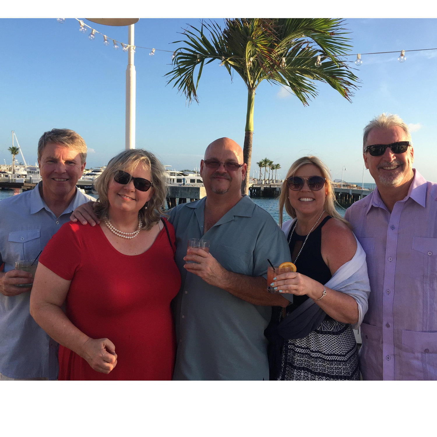 We go to weddings and celebrate with friends.