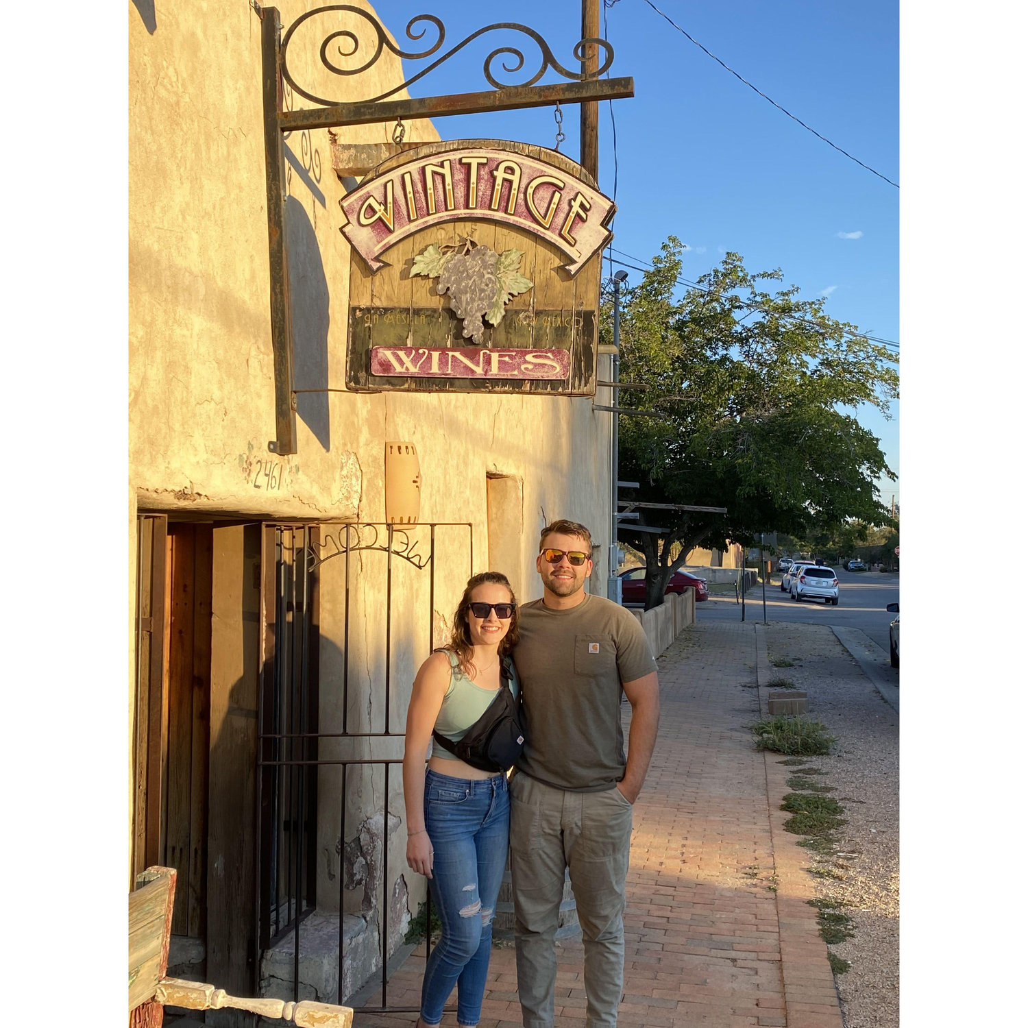 One of our first pictures together as a couple, in Las Cruces. We hadn't told anyone yet and visited Shelby's parents for the weekend. We told them and no one was really that surprised... haha :)