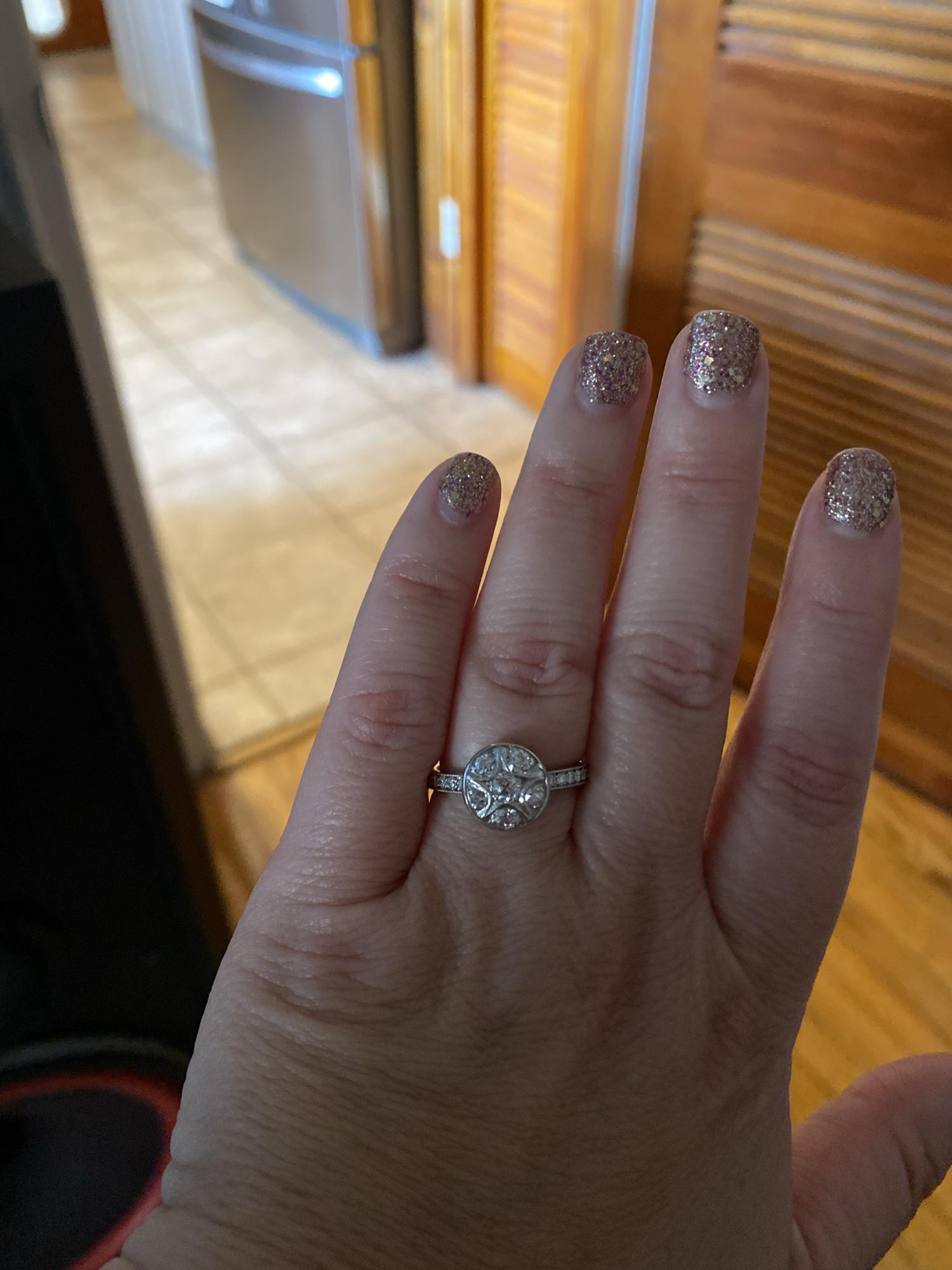 The top part was my Nana’s ring (my dad’s mom) and we had it put on a new band. It’s everything I could ever want 🥰🤩❤️