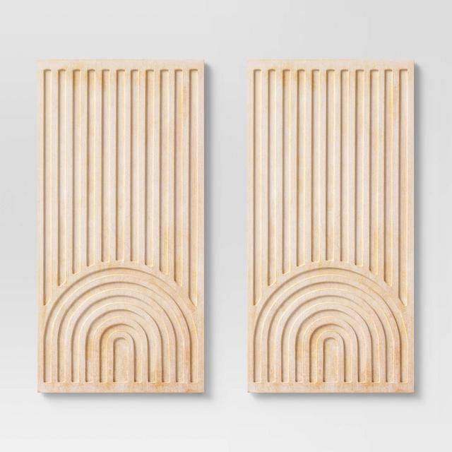 (Set of 2) Geometric Wall Panels - Threshold™