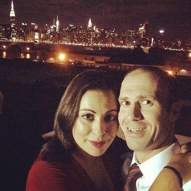 Bright city lights and lots of love shared on this night.