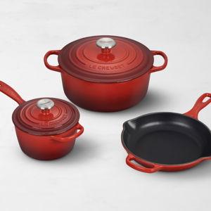 Le Creuset Signature Enameled Cast Iron 5-Piece Cookware Set