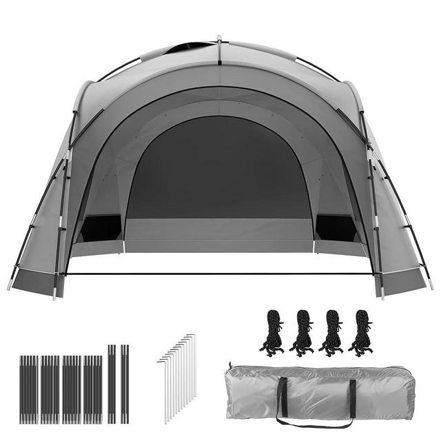 YITAHOME 10 Person Beach Tent Beach Canopy UPF50+ Dome Tent Rainproof Portable with 2-Pcs Side Walls for Camping Trips, Hiking, Picnics, Party, Backyard Sun Shelter 12 X 12ft (Gray)