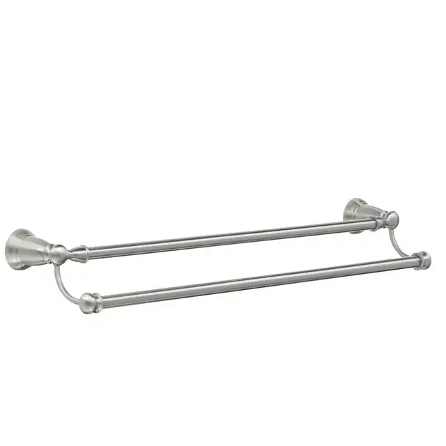 Banbury 24 in. Double Towel Bar in Spot Resist Brushed Nickel