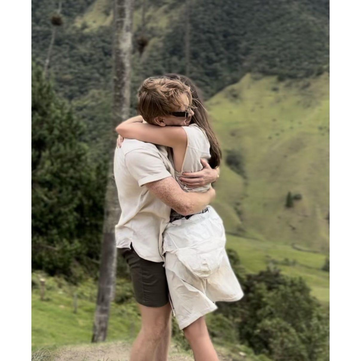 The moment after Ian asked Erin to marry him | August 7, 2023 | Valle de Cocora, Colombia