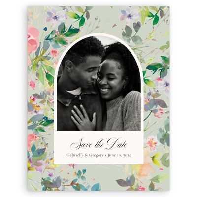 Green Wedding Digital Save the Date - Addison Photo