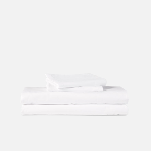 Classic Percale Core Sheet Set - Solid White