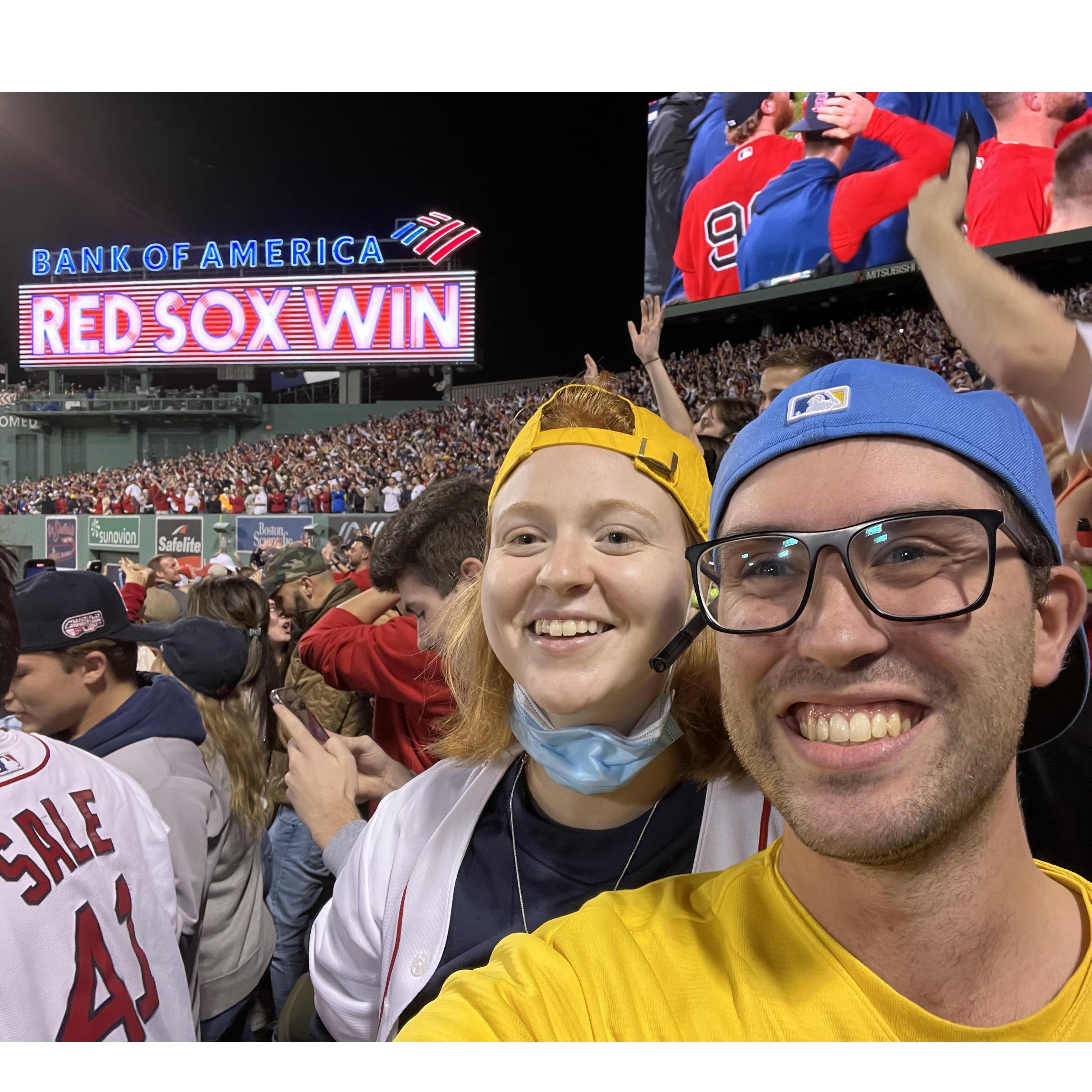 The Red Sox eliminate the Rays from the ALDS, October 2021