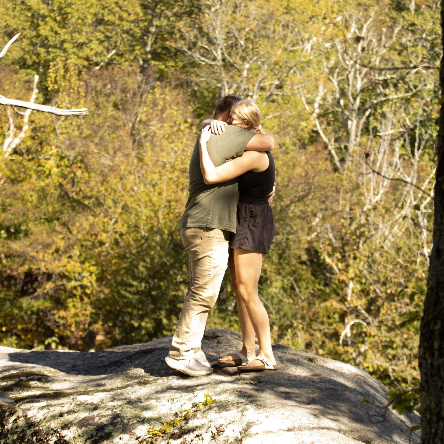 First moment after Anthony proposed!