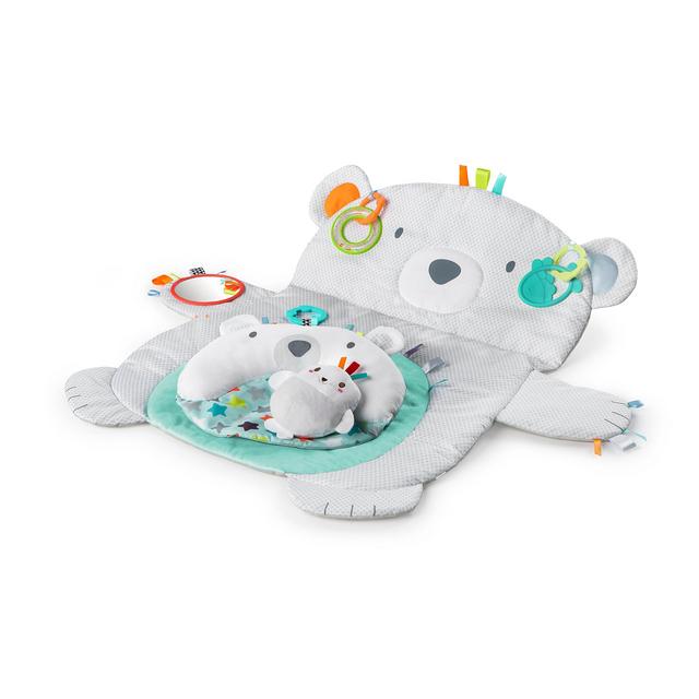 Bright Starts Tummy Time Prop Play Activity Mat - Polar Bear, Ages Newborn +