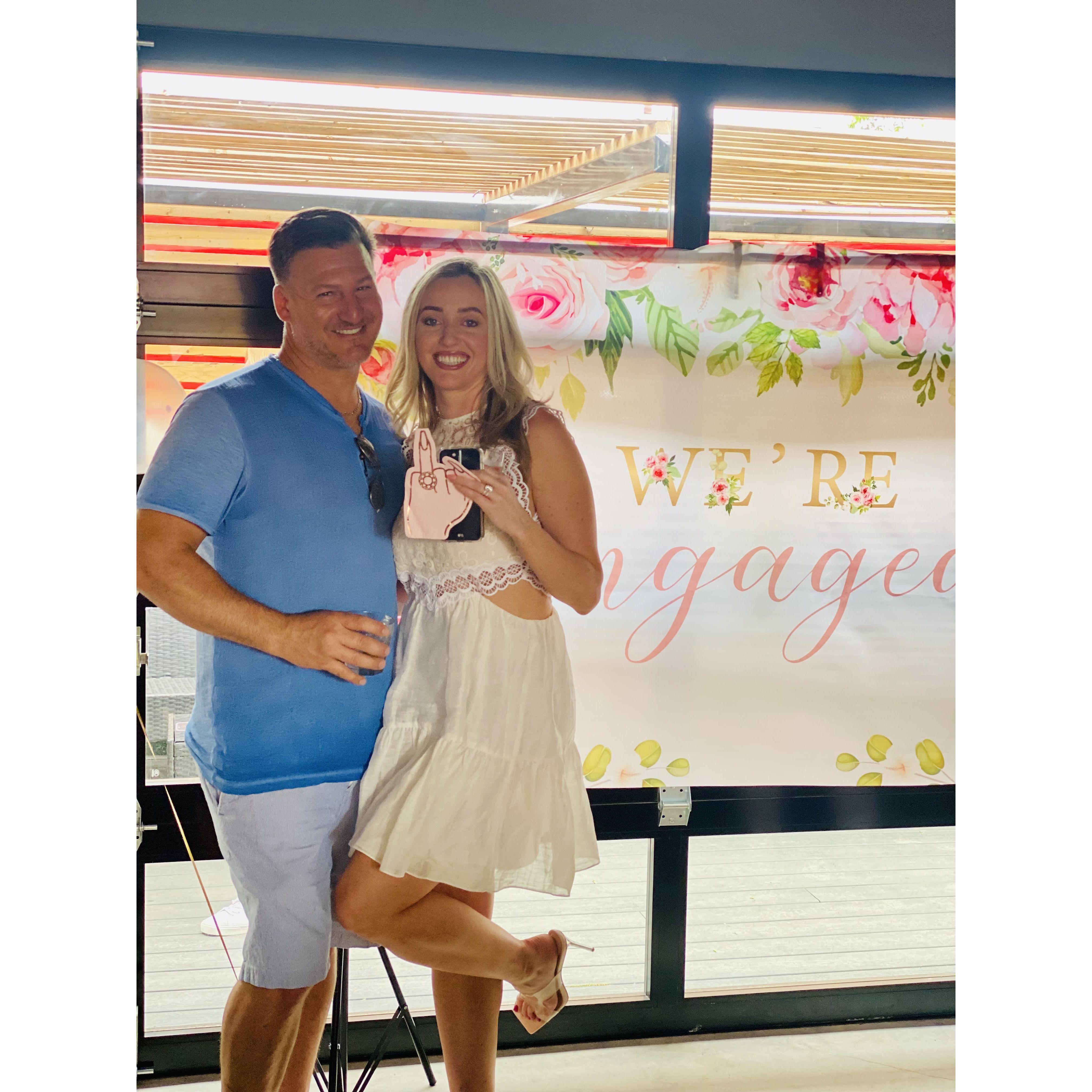 Our engagement party hosted by our dear friends on 5.01.22.