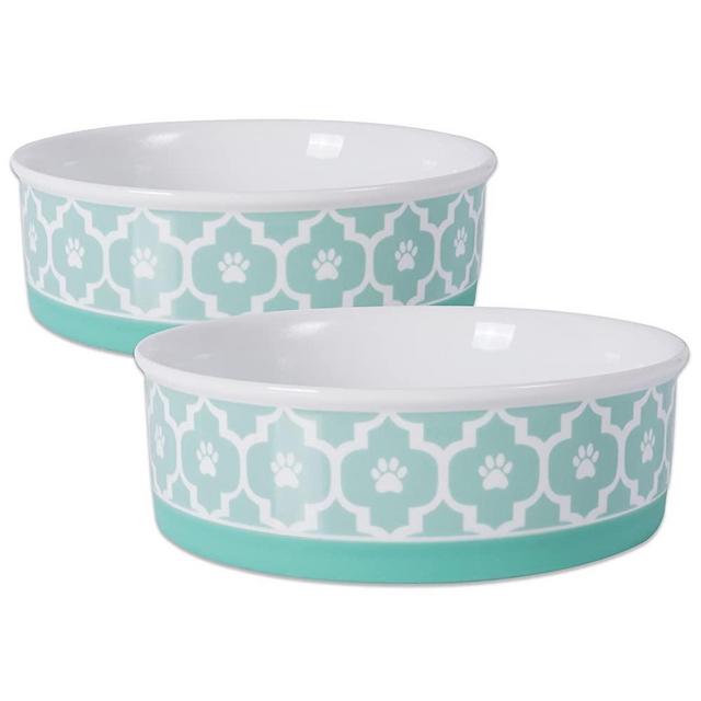 Bone Dry Lattice Collection Pet Bowl & Canister