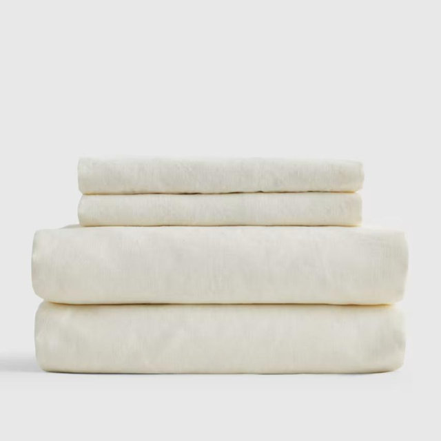 Organic Brushed Cotton Sheet Set - Ivory, King