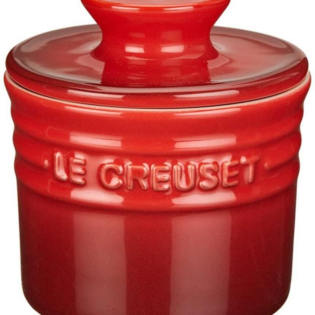 Le Creuset Stoneware Butter Crock, 6 oz., Cerise