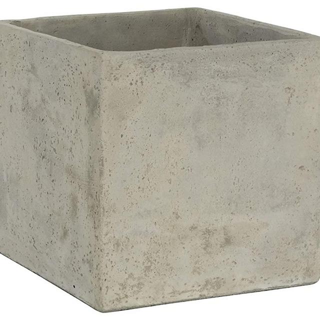 Classic Home and Garden 3/0935/1 ConSq Natural Cement Square Planter 8 inch, 8"