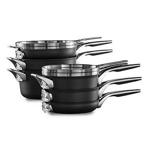 Calphalon Premier Space Saving Hard Anodized 10-piece Cookware Set		                    						                					                	and				                								Austin
