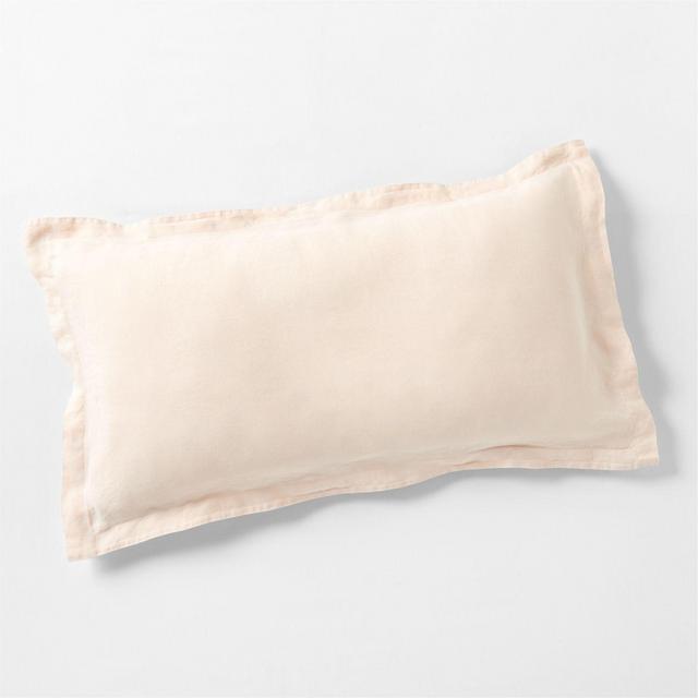 Natural Hemp Fiber Elegant Pink King-Size Pillow Sham