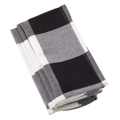 Buffalo Plaid Napkin - Black