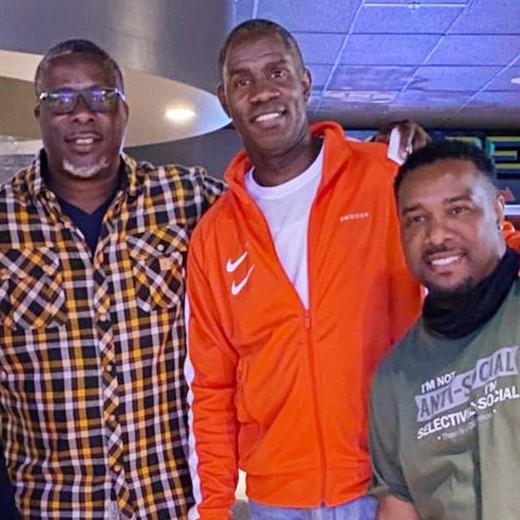 Russell with his Groomsmen Jerome(Best Man) & Patrick