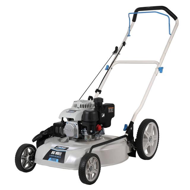 20" Big Wheel Gas Lawn Mower White - Pulsar
