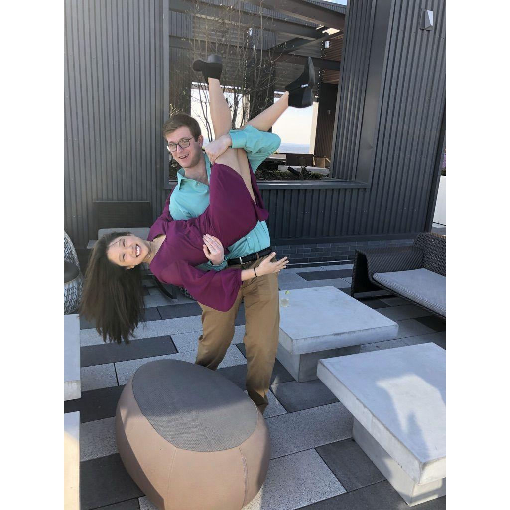 The first time we did "our" pose!