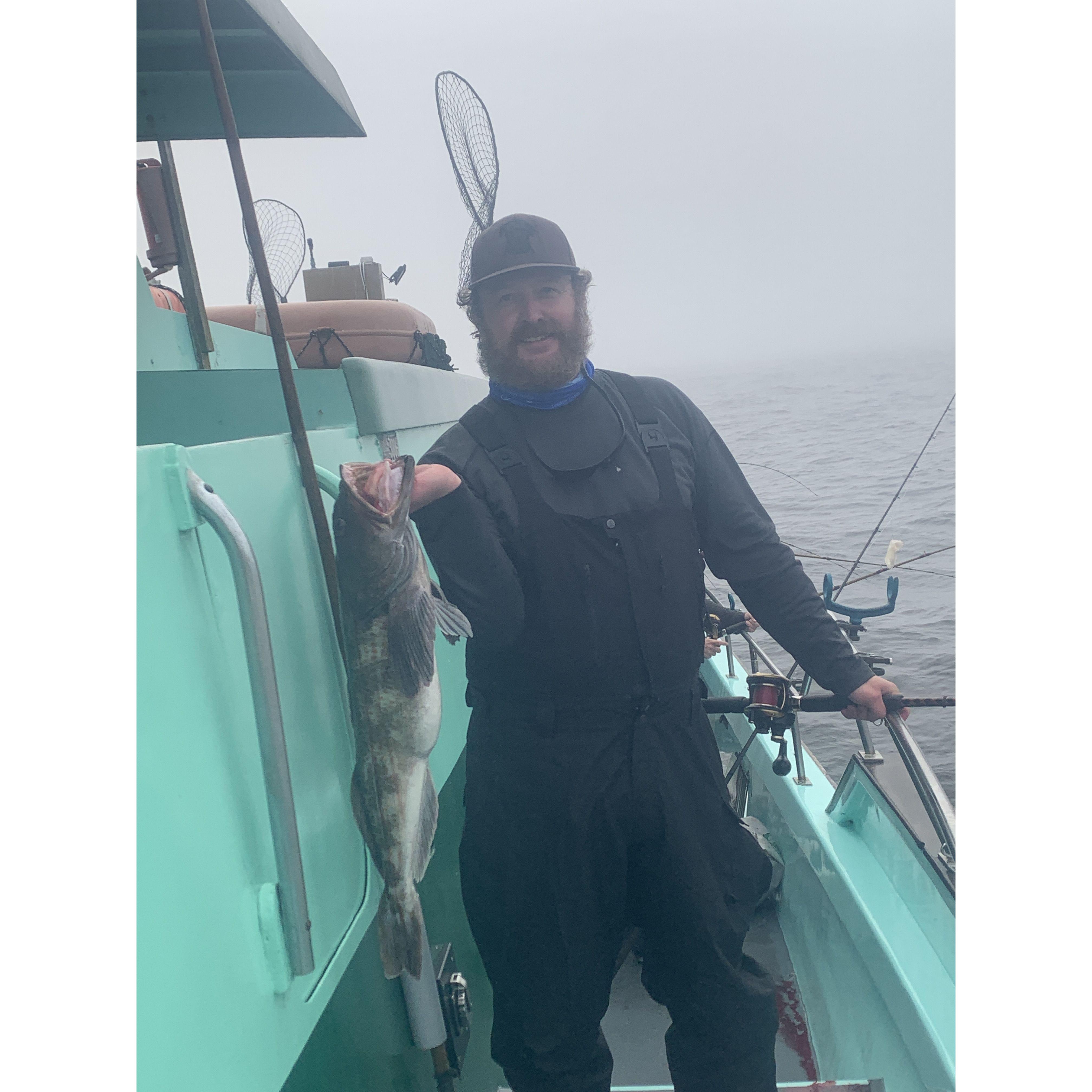 First Ling Cod of the season.  Bodega Bay, CA.