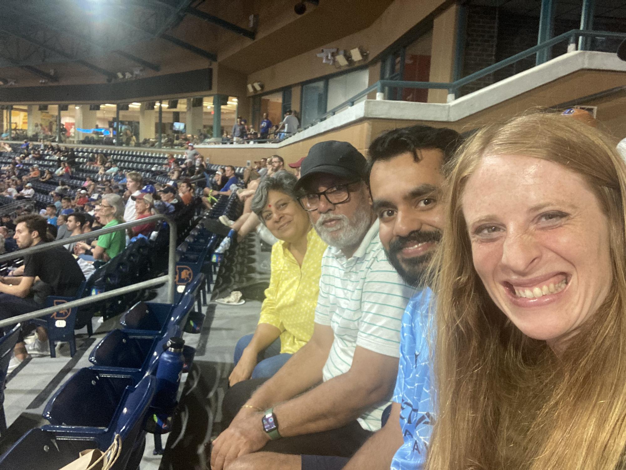 Durham Bulls with mom and dad!