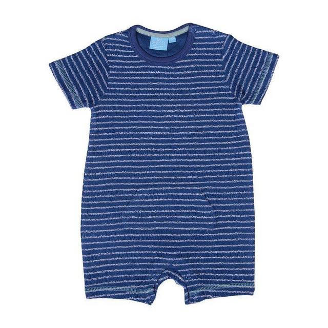 Bear Camp Baby Cord Romper, Crown Blue