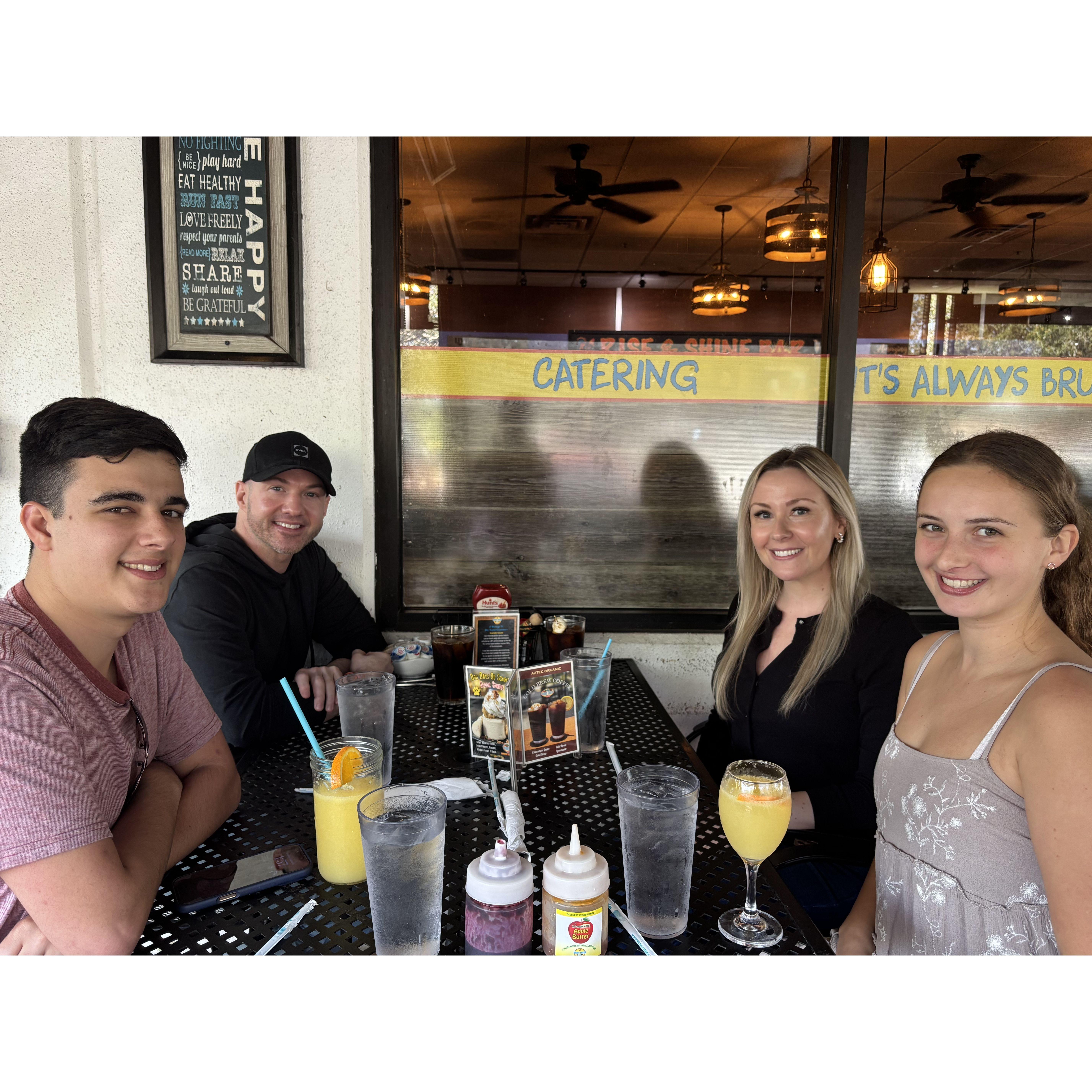 Rubie and Colin with Colins aunt Ali and uncle Mike