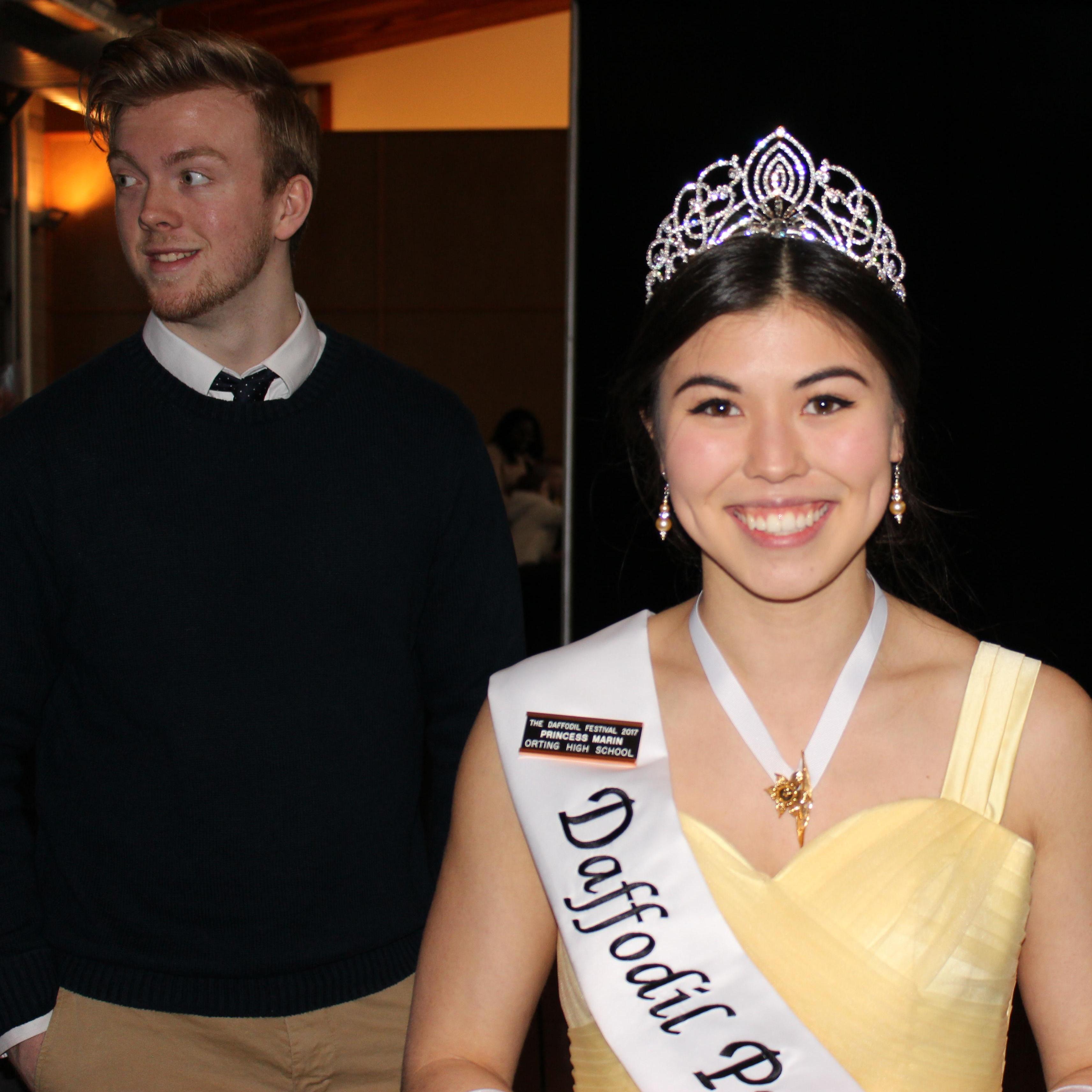 Funny enough, when Marin was crowned Daffodil Queen, Greg was at band camp and missed the whole thing.
