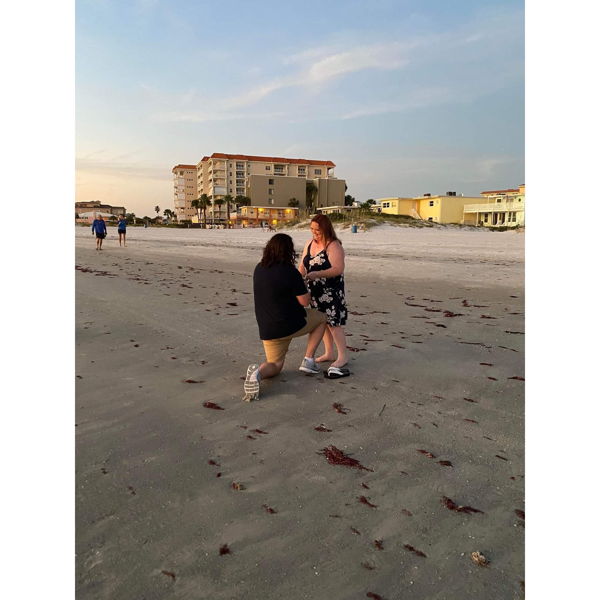He asked, she said "Yes!"
