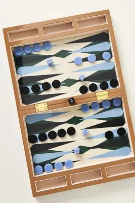 Printworks Lacquered Backgammon Game Set
