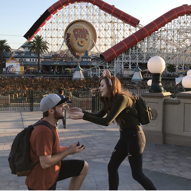 The perfect proposal. Carls couldn't ask for anything better from her future hubby!